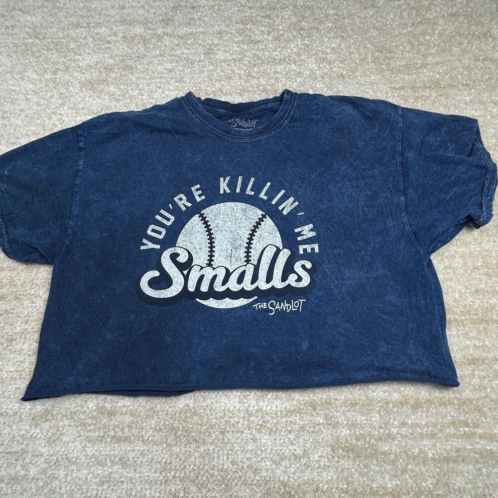 The Sandlot Shirt Mens XL Blue Acid Wash Youre Killin Me Smalls Graphic Tee